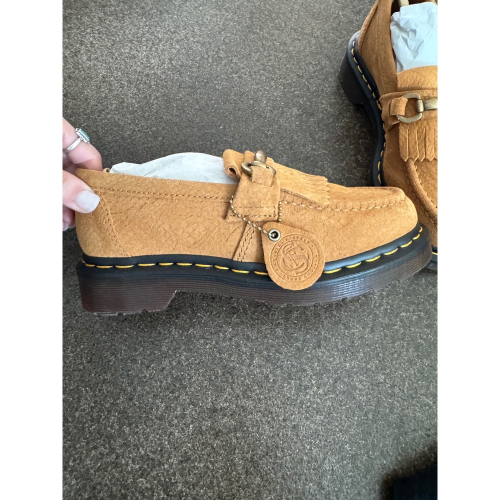 Brand New Dr Martens Adrian snaffle calf suede loafer in Autumn Spice - Picture 3 of 5